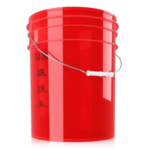Mosóvödör Átlátszó Piros 19L Ultra Clear Buckets 