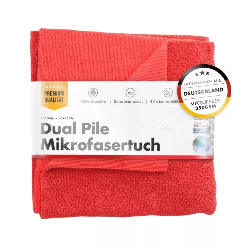 ChemicalWorkz Univerzális kendő 350GSM 40×40cm Dual Pile Towel Piros