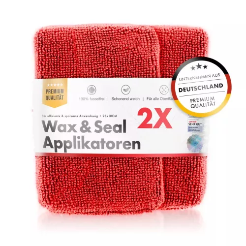 Chemicalworkz Mikroszálas Wax és Sealant Applikátor – Piros – 2 db