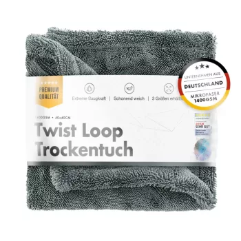   Chemical Workz Premium Autós Törölköző 1400GSM 40x40cm Szürke Shark Twisted Towel