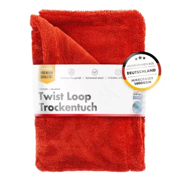  Premium Szárítókendő 1400GSM 40×60 Red Shark Twisted Towel