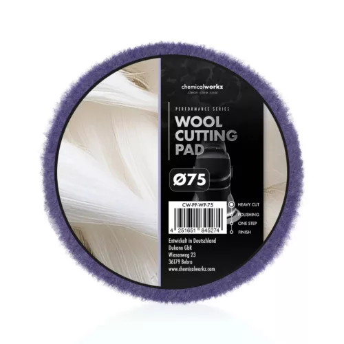 ChemicalWorkz Wool Cutting Perfomance Pad 75mm