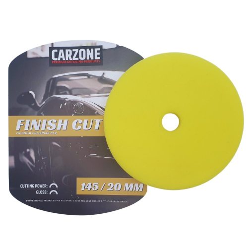 CarZone Thermo Finish Cut Yellow Polírozó Pad 125mm