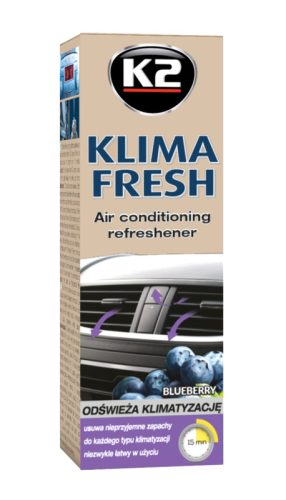 K2 Klima Fresh Klímatisztító Spray Áfonya illattal 150ml