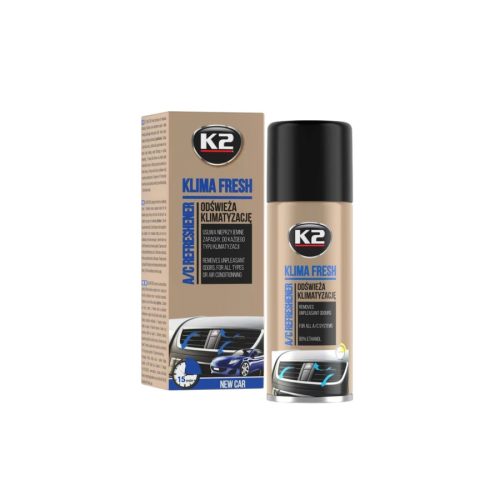 K2 Klima Fresh Klímatisztító Spray Új Autó illattal 150ml