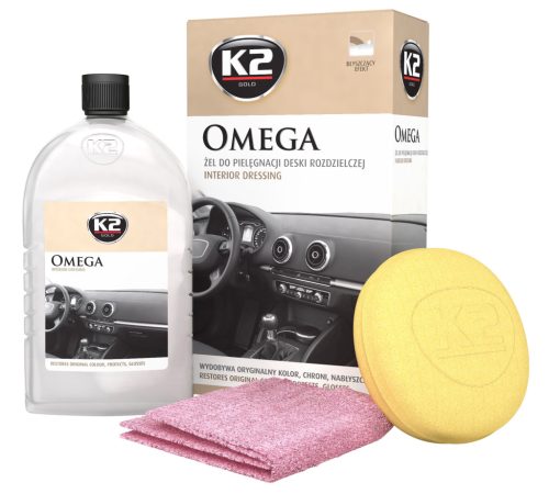 K2 Omega Fényes Műanyag Ápoló Csomag 500ml + Kiegészítők