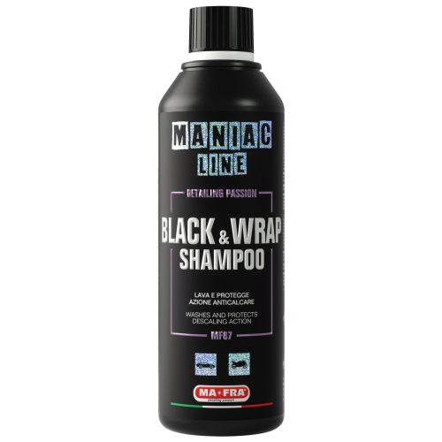 MA-FRA Maniac Line Blac&Wrap Shampoo Autósampon Fekete és Fóliázott Autókra 500ml