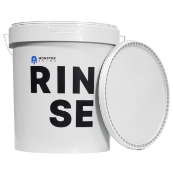   Monster Shine RINSE Szürke Mosóvödör 19L Fedővel + Ülepítő Rács