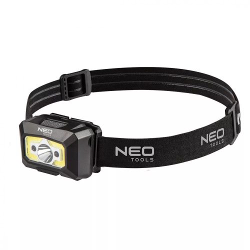 Neo Tools Fejlámpa USB 250 lm COB LED + egy mozgásérzékelő