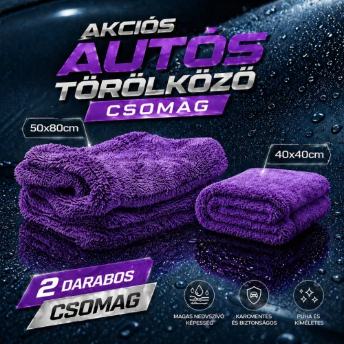NukeGuys Gamma Dryer Autós Törölközö Csomag Lila