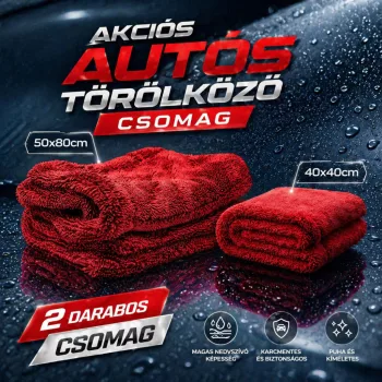 NukeGuys Gamma Dryer Autós Törölközö Csomag Piros