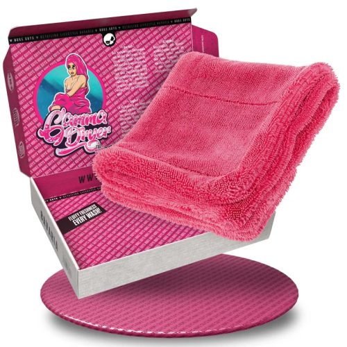 NukeGuys Gamma Dryer XXL Autószárító Törölköző 40x40cm 1400GSM Pink