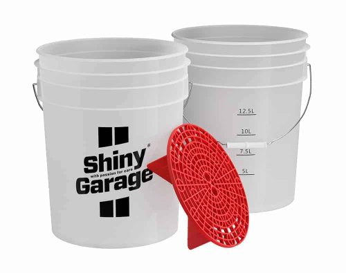 Shiny Garage Wash Bucket Red- Piros Mosóvödör+ Ülepítő