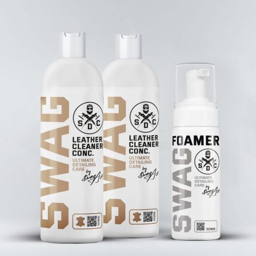 Swag Leather Cleaner 1:20 Bőrtisztító Koncentrátum 2x500ml Ajándék Habosítóval