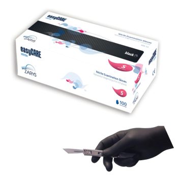 Zarys Púdermentes Nitril Védőkesztyű S-méret 100db