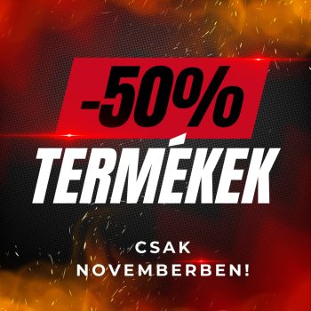 -50% Kedvezményes termékek